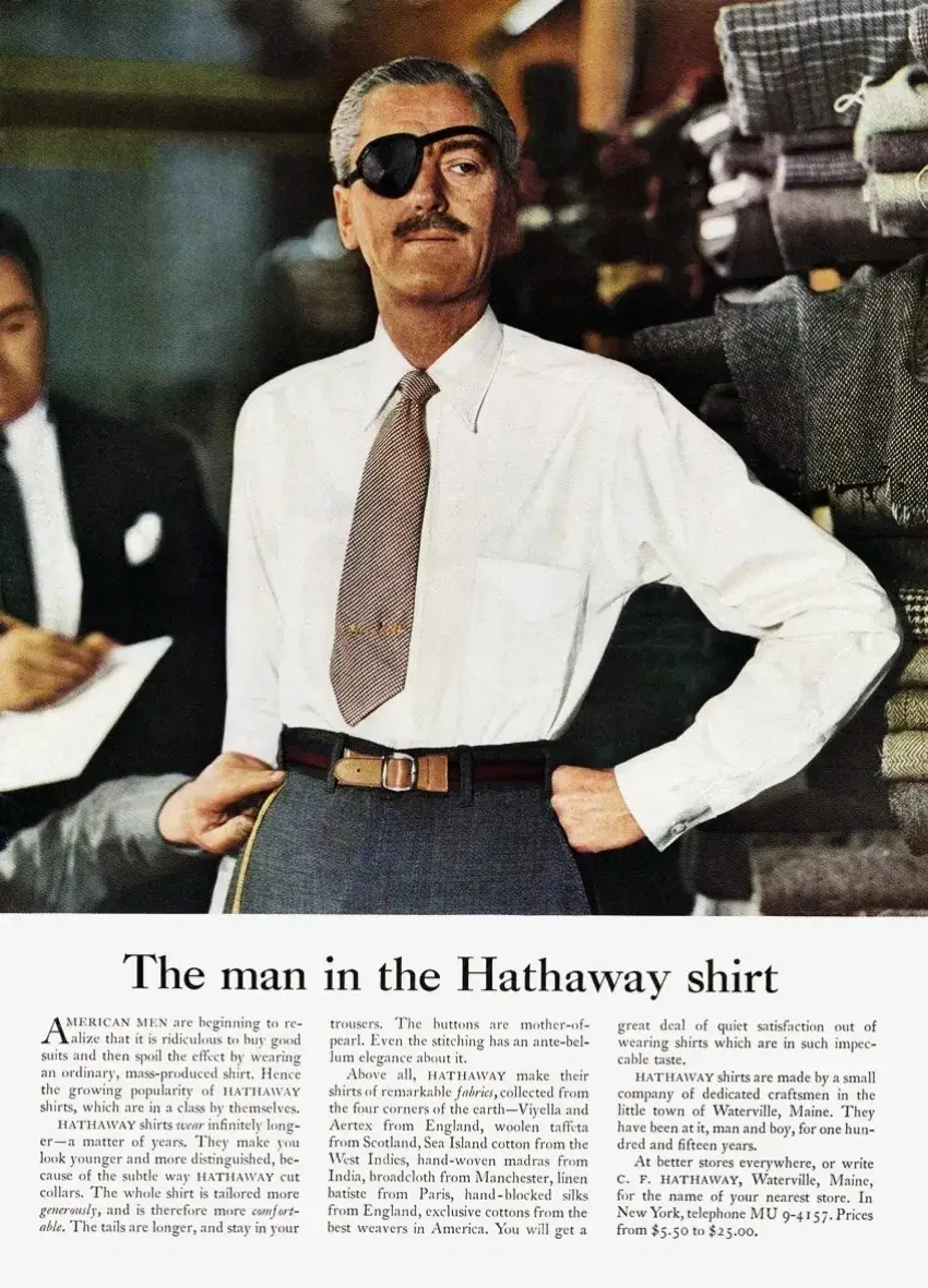 david ogilvy, hathaway shirts marketing campaign